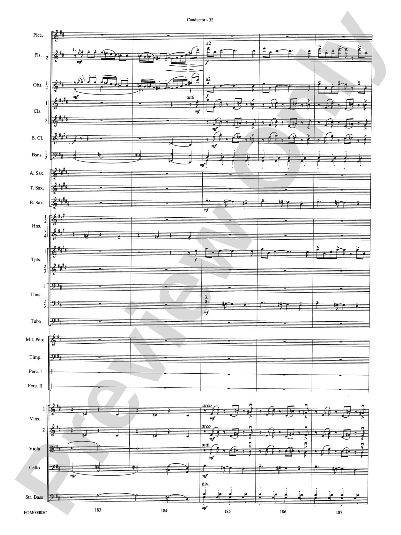 An American in Paris Suite: Full Orchestra Conductor Score & Parts