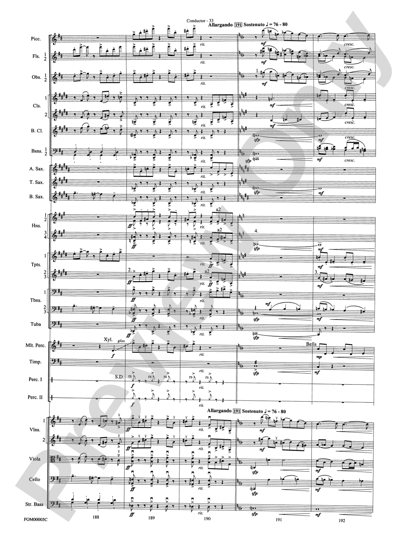 An American in Paris Suite: Full Orchestra Conductor Score & Parts