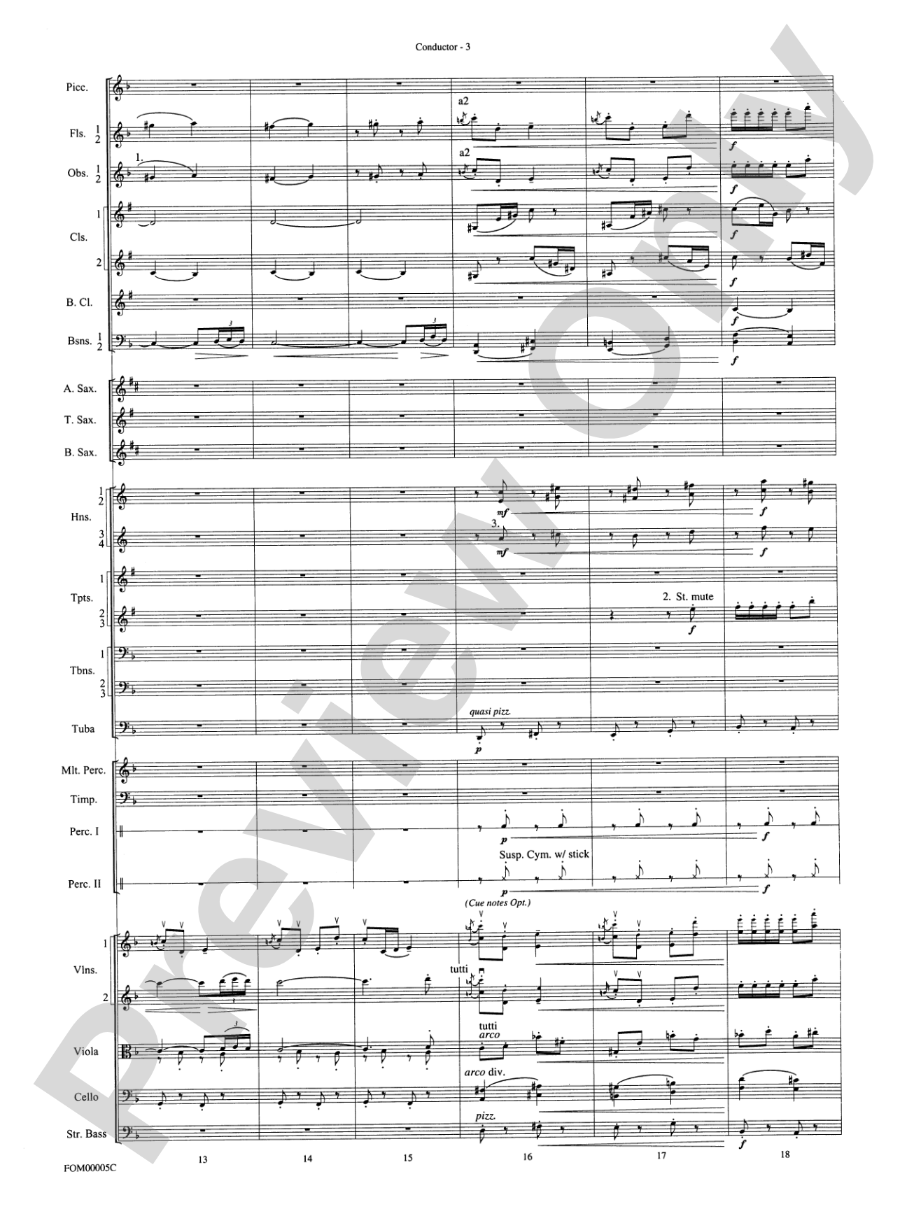 An American in Paris Suite: Full Orchestra Conductor Score & Parts
