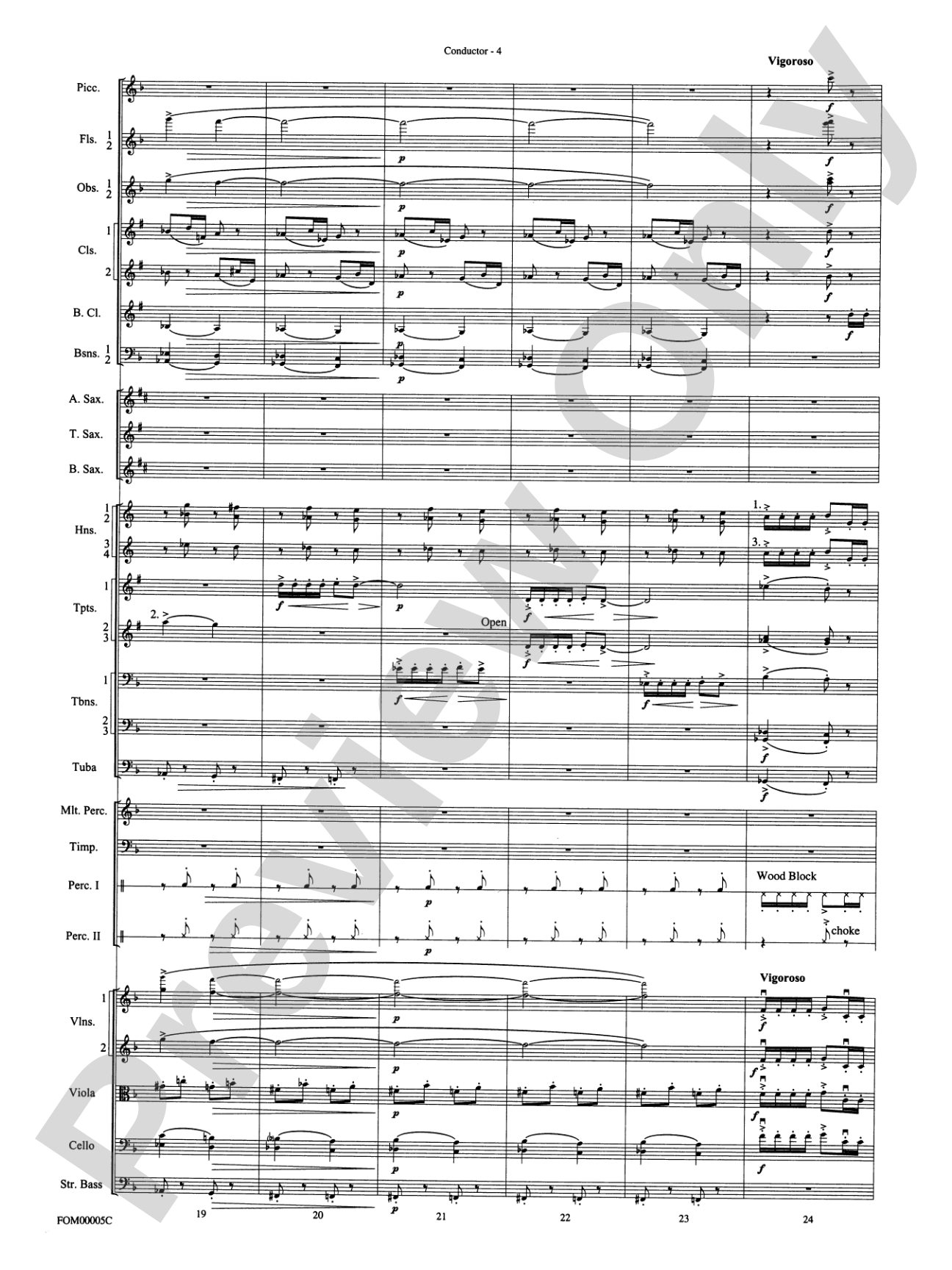 An American in Paris Suite: Full Orchestra Conductor Score & Parts
