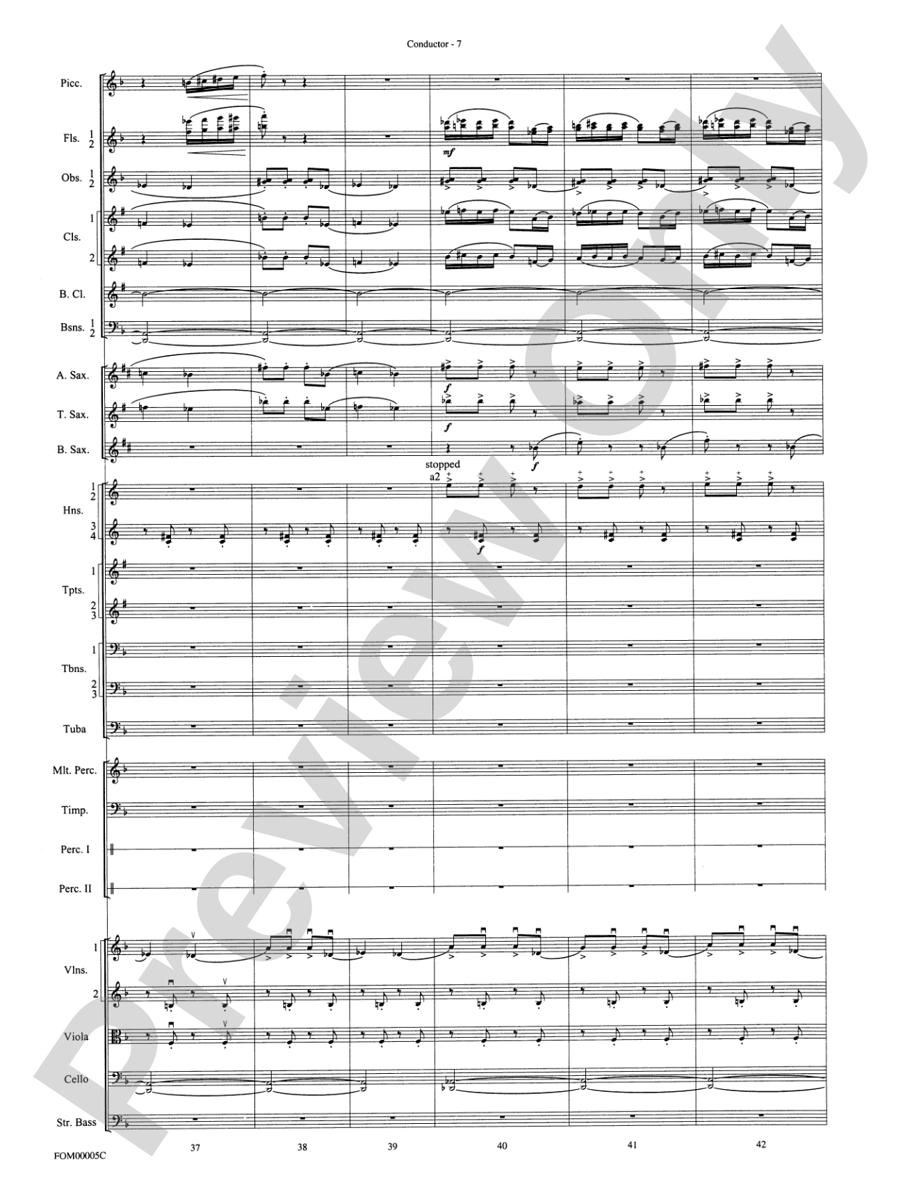 An American in Paris Suite: Full Orchestra Conductor Score & Parts