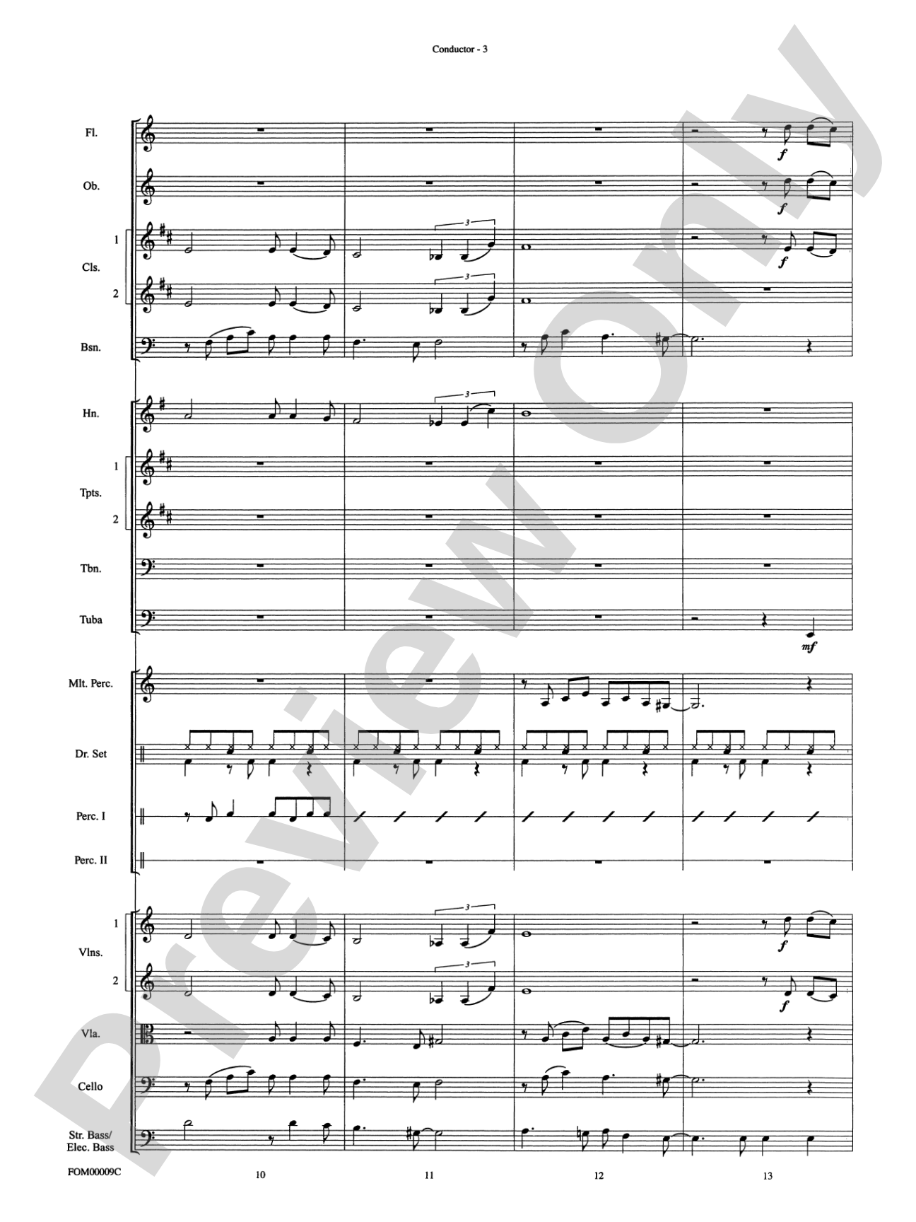 Smooth: Full Orchestra Conductor Score & Parts