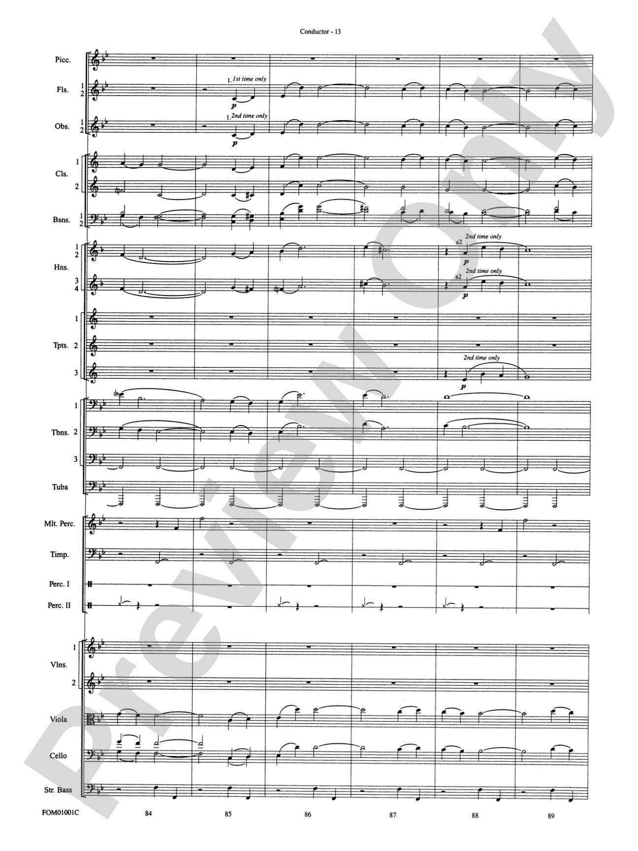 My Fair Lady (Medley): Full Orchestra Conductor Score & Parts