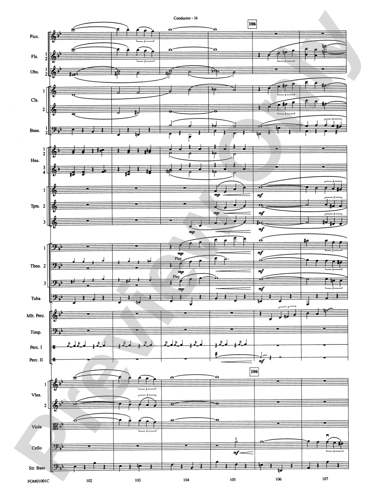 My Fair Lady (Medley): Full Orchestra Conductor Score & Parts