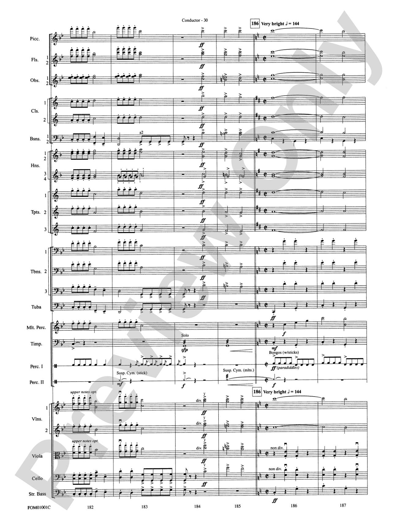 My Fair Lady (Medley): Full Orchestra Conductor Score & Parts