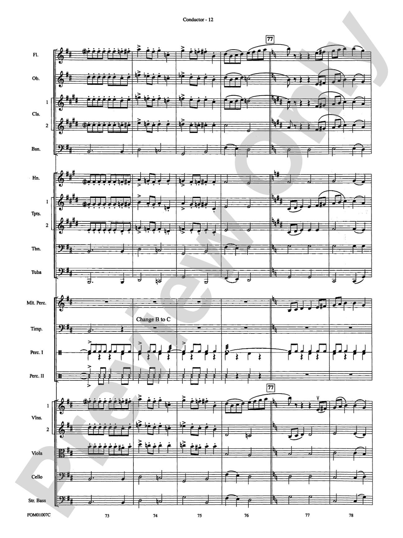 Harry Potter, Highlights from: Full Orchestra Conductor Score & Parts