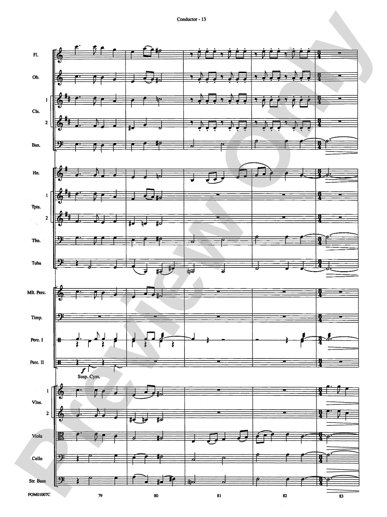 Harry Potter, Highlights from: Full Orchestra Conductor Score & Parts