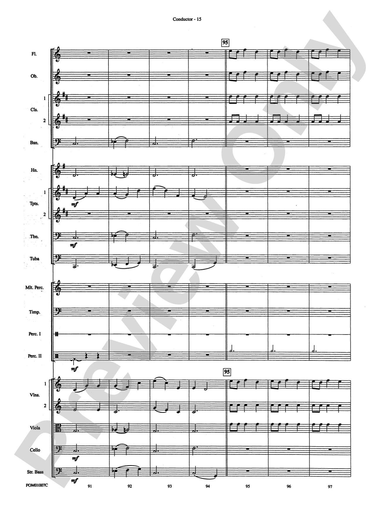 Harry Potter, Highlights from: Full Orchestra Conductor Score & Parts