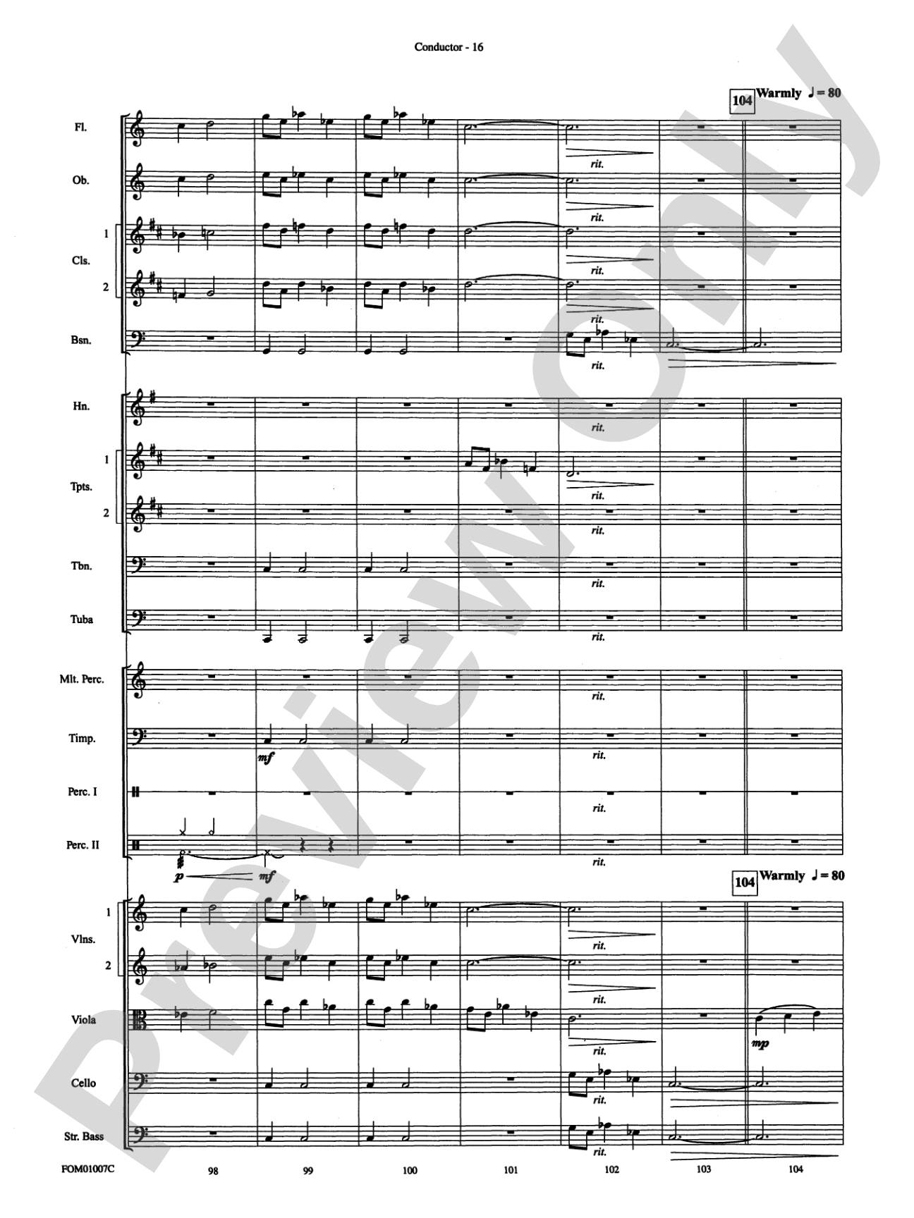 Harry Potter, Highlights from: Full Orchestra Conductor Score & Parts