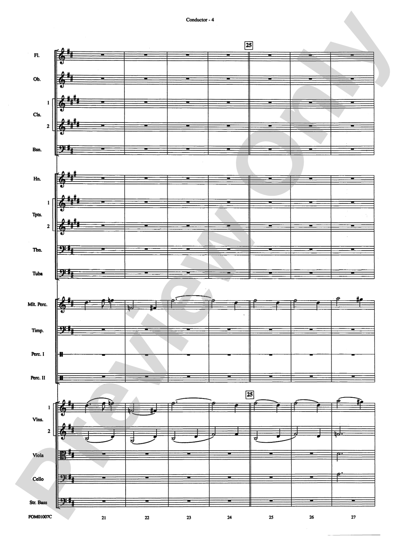 Harry Potter, Highlights from: Full Orchestra Conductor Score & Parts