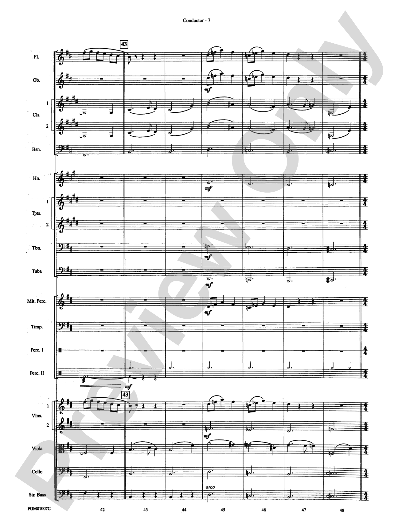 Harry Potter, Highlights from: Full Orchestra Conductor Score & Parts