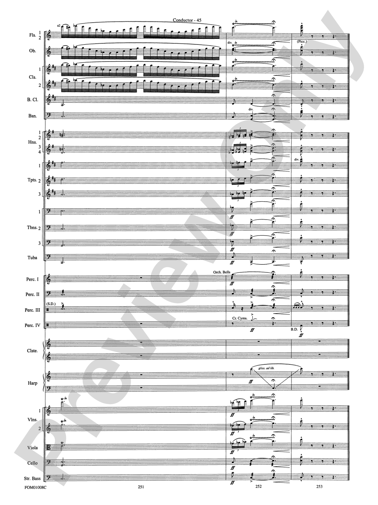 Harry Potter Symphonic Suite: Score