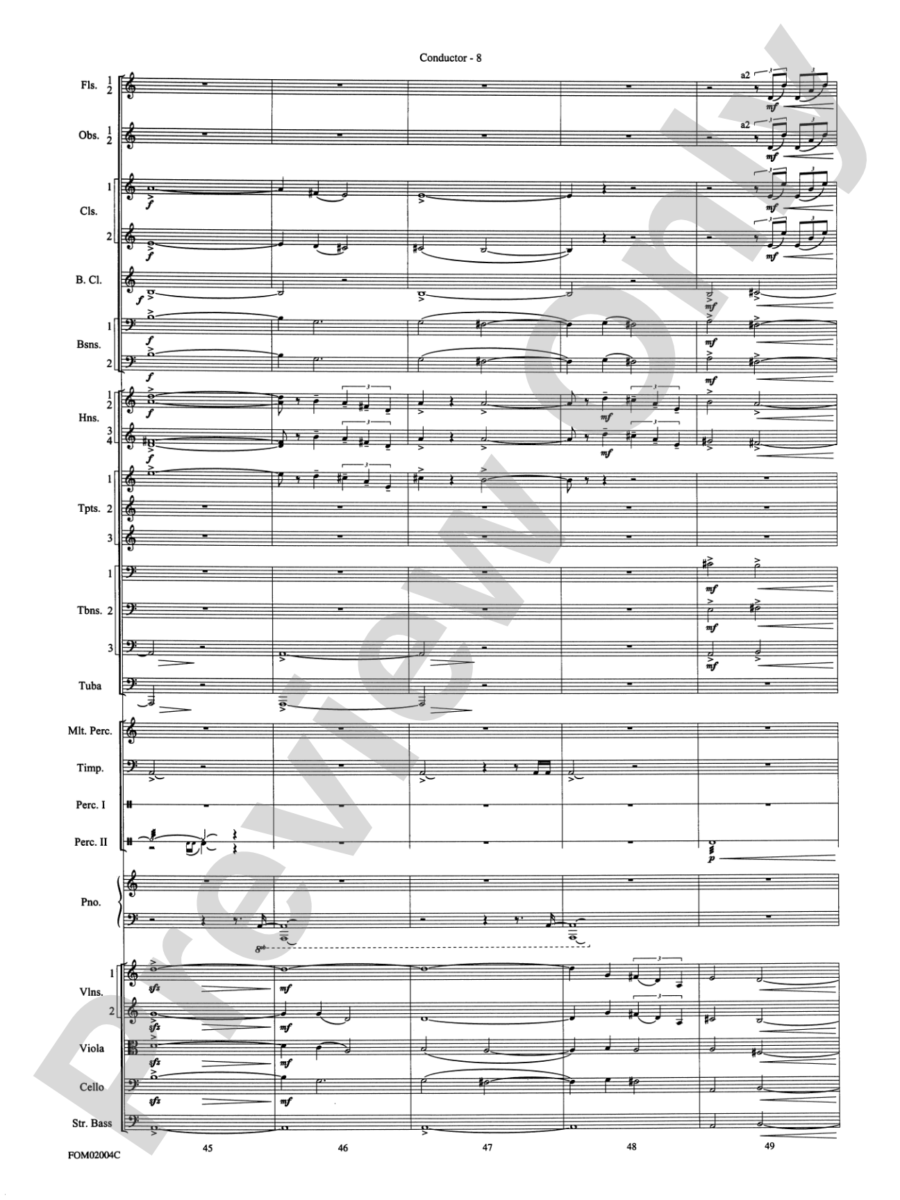 Band of Brothers: Full Orchestra Conductor Score & Parts