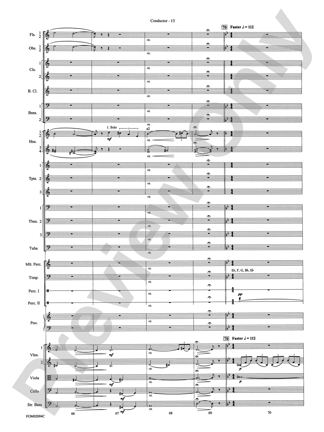 Band of Brothers: Full Orchestra Conductor Score & Parts