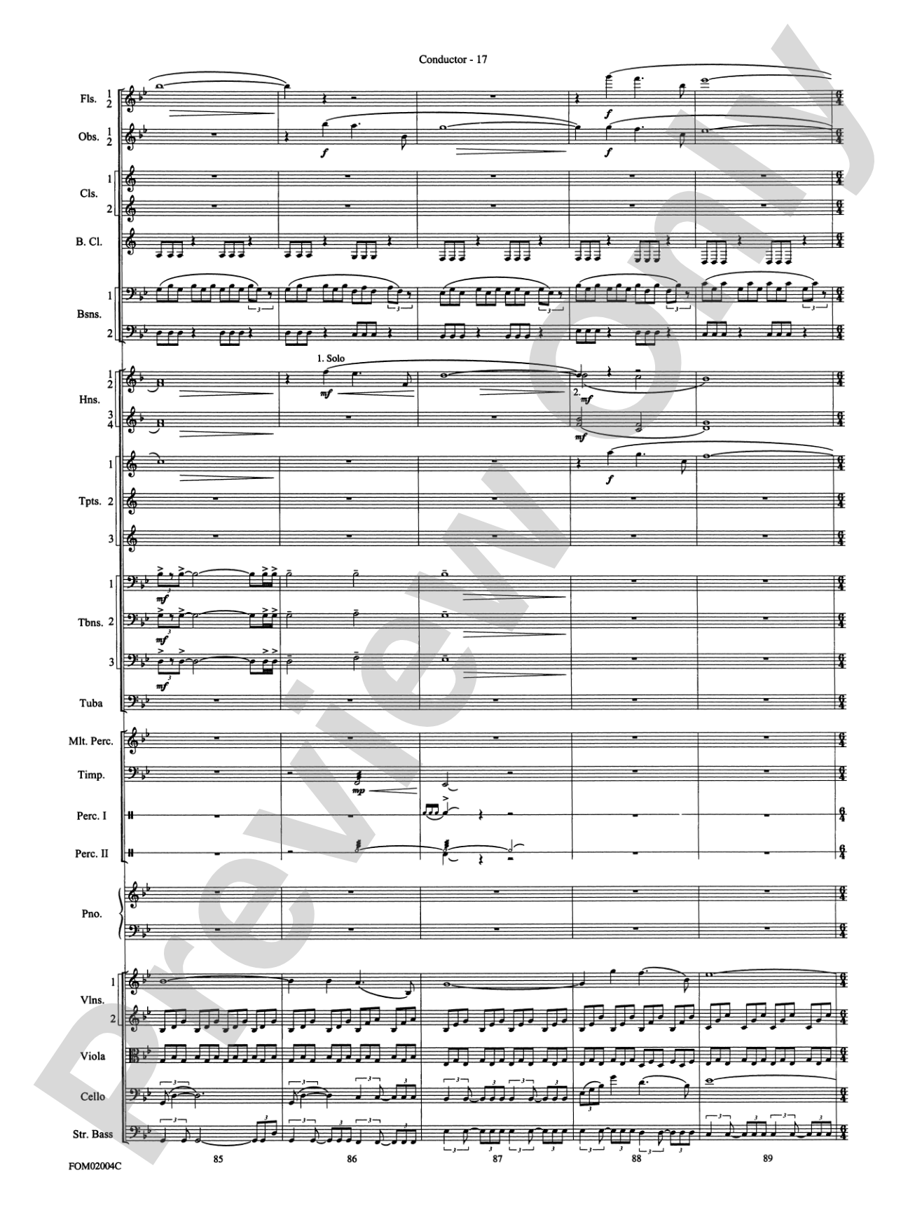 Band of Brothers: Full Orchestra Conductor Score & Parts