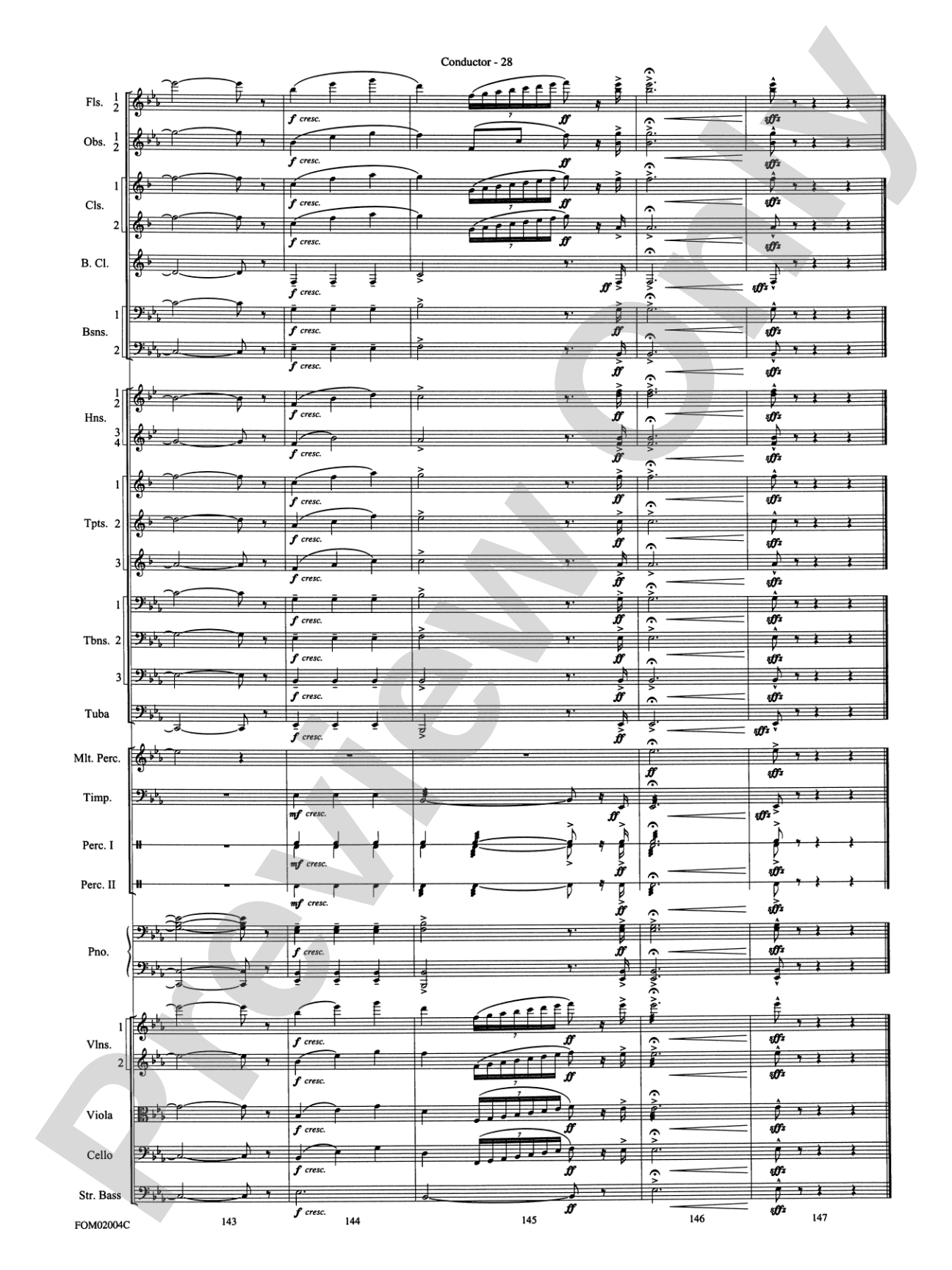 Band of Brothers: Full Orchestra Conductor Score & Parts