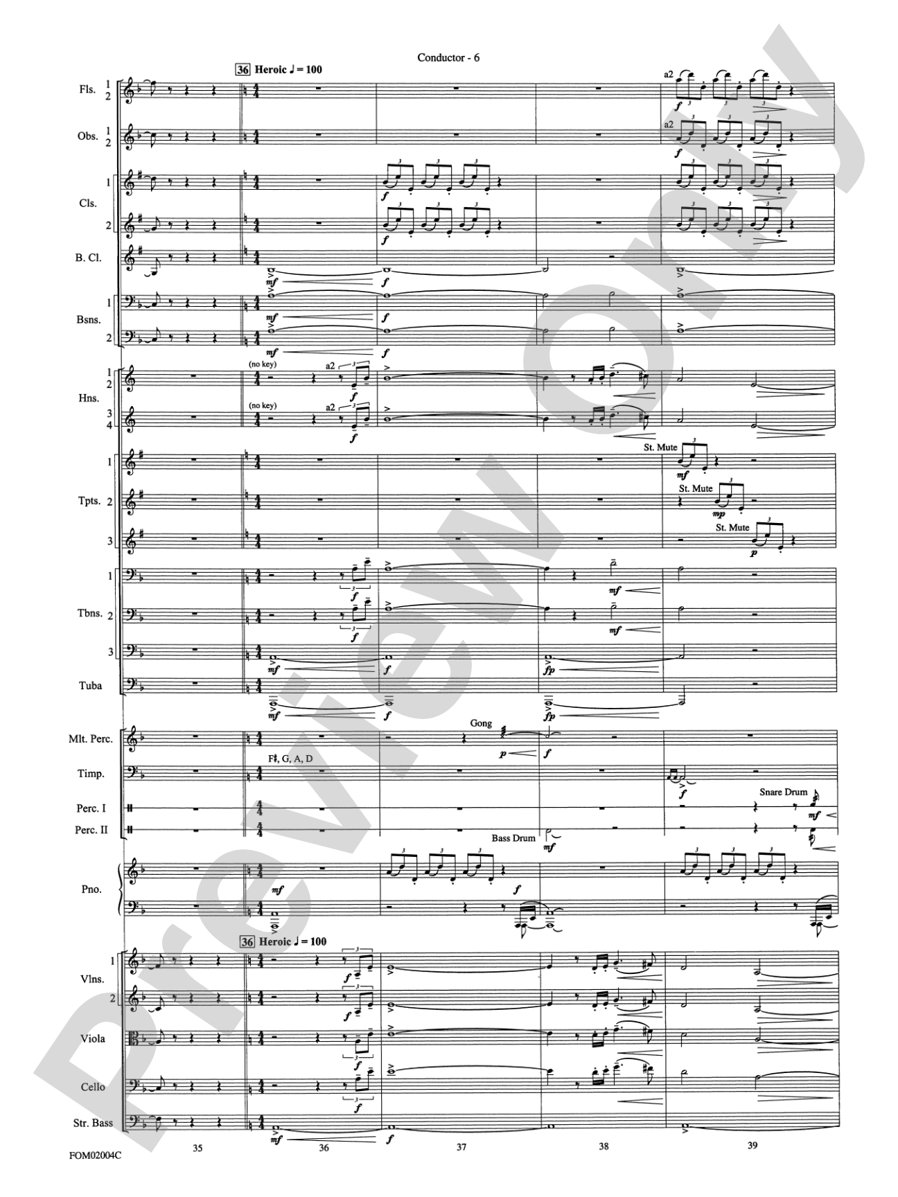 Band of Brothers: Full Orchestra Conductor Score & Parts