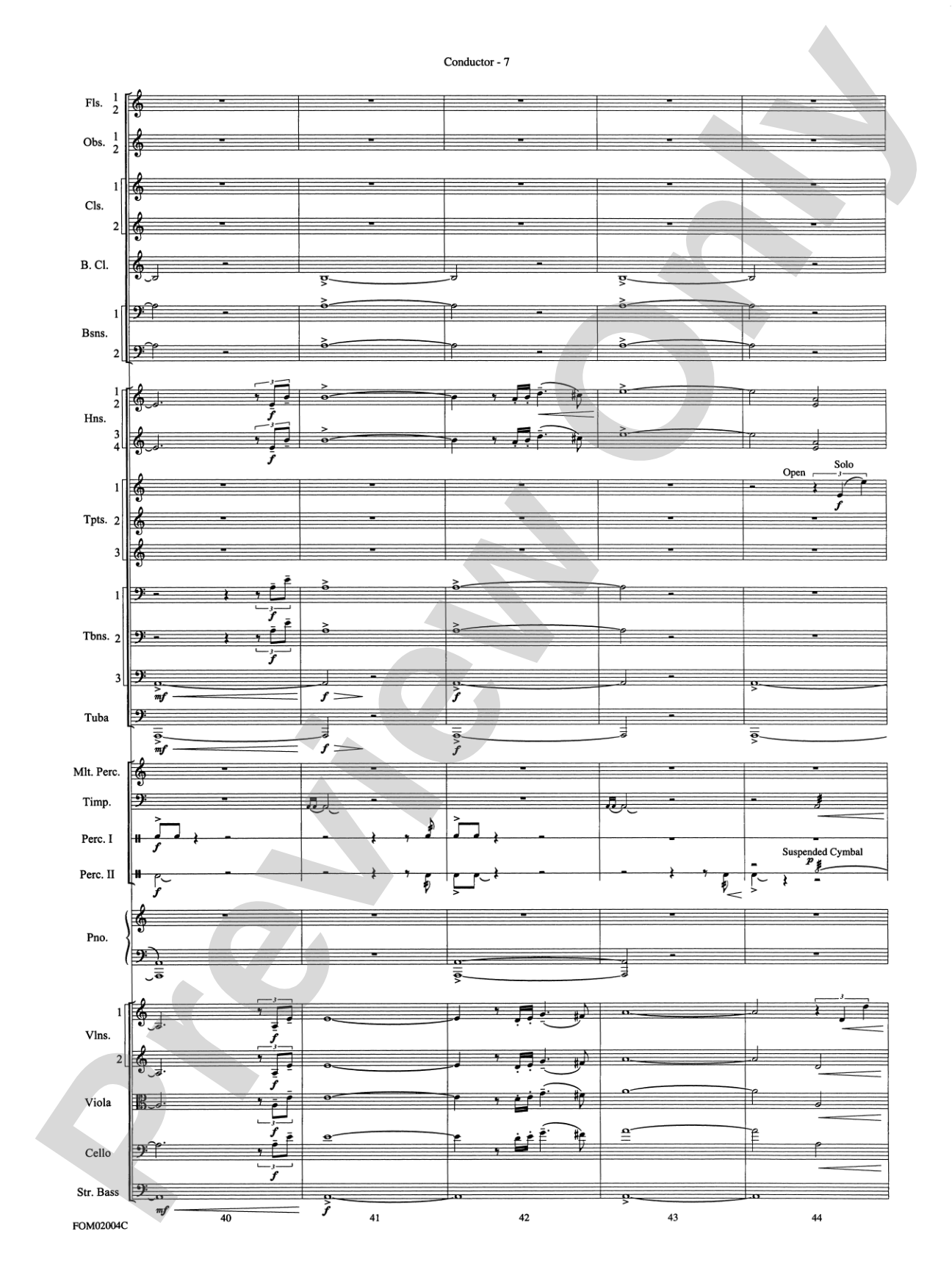 Band of Brothers: Full Orchestra Conductor Score & Parts