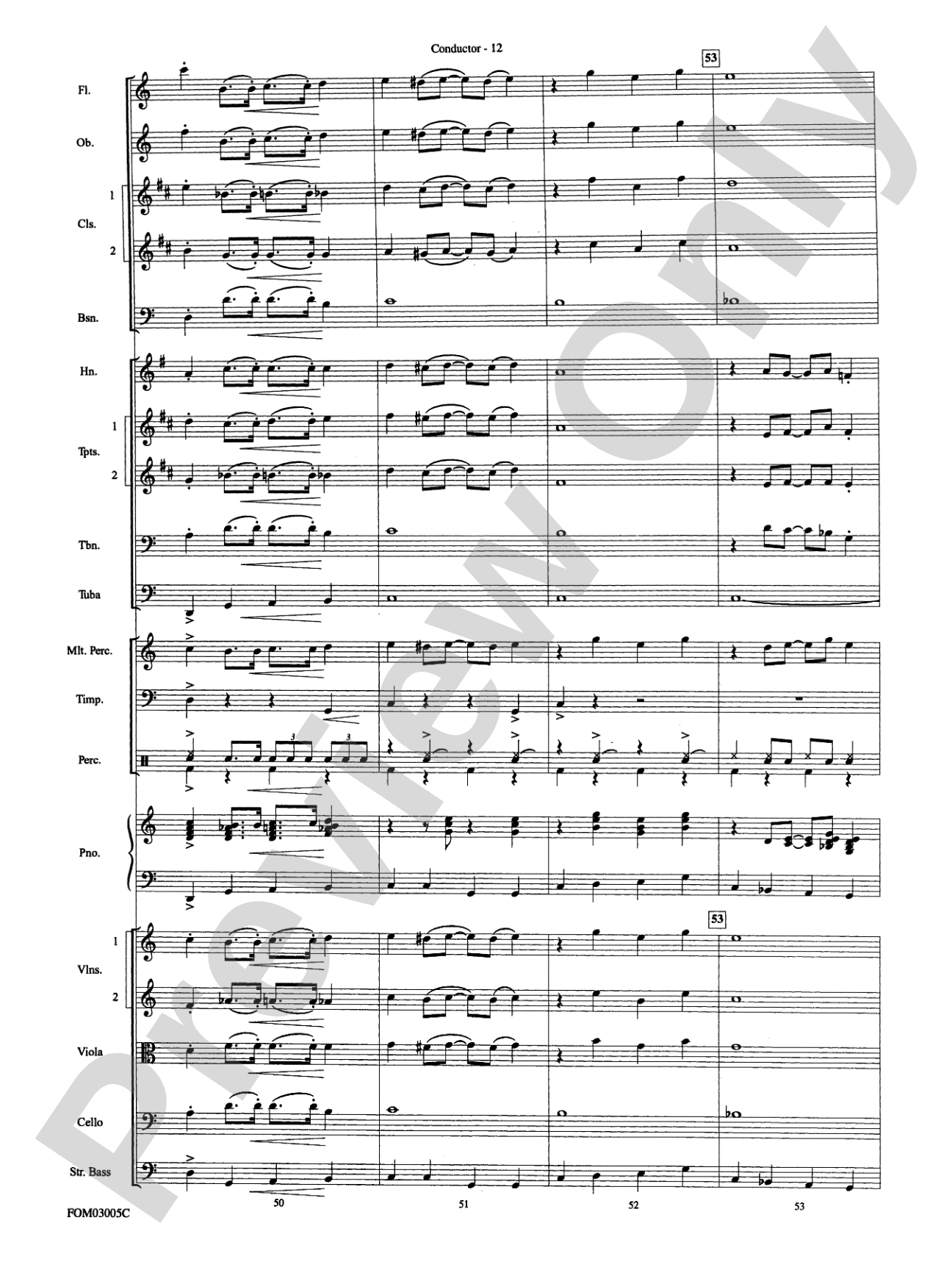 New York, New York, Theme from: Full Orchestra Conductor Score & Parts