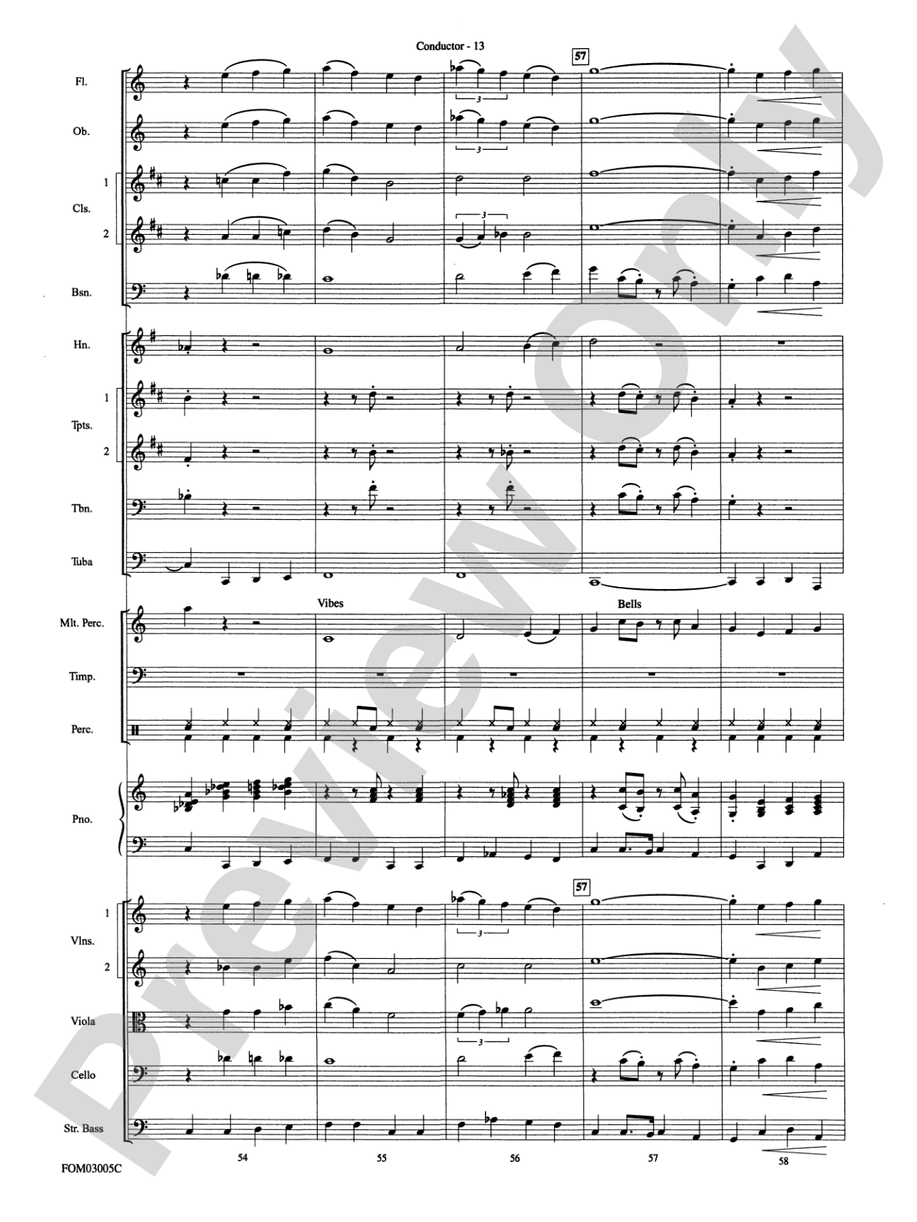 New York, New York, Theme from: Full Orchestra Conductor Score & Parts