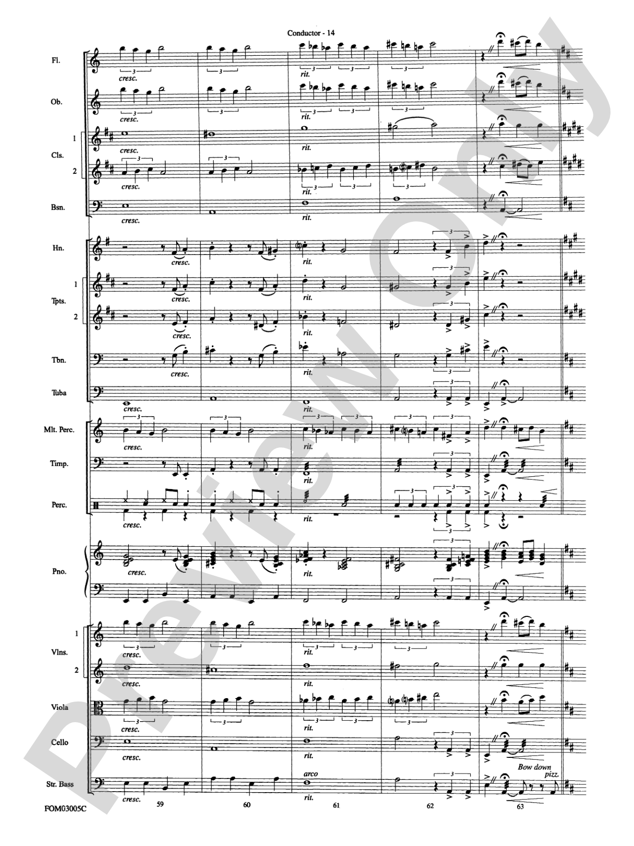New York, New York, Theme from: Full Orchestra Conductor Score & Parts