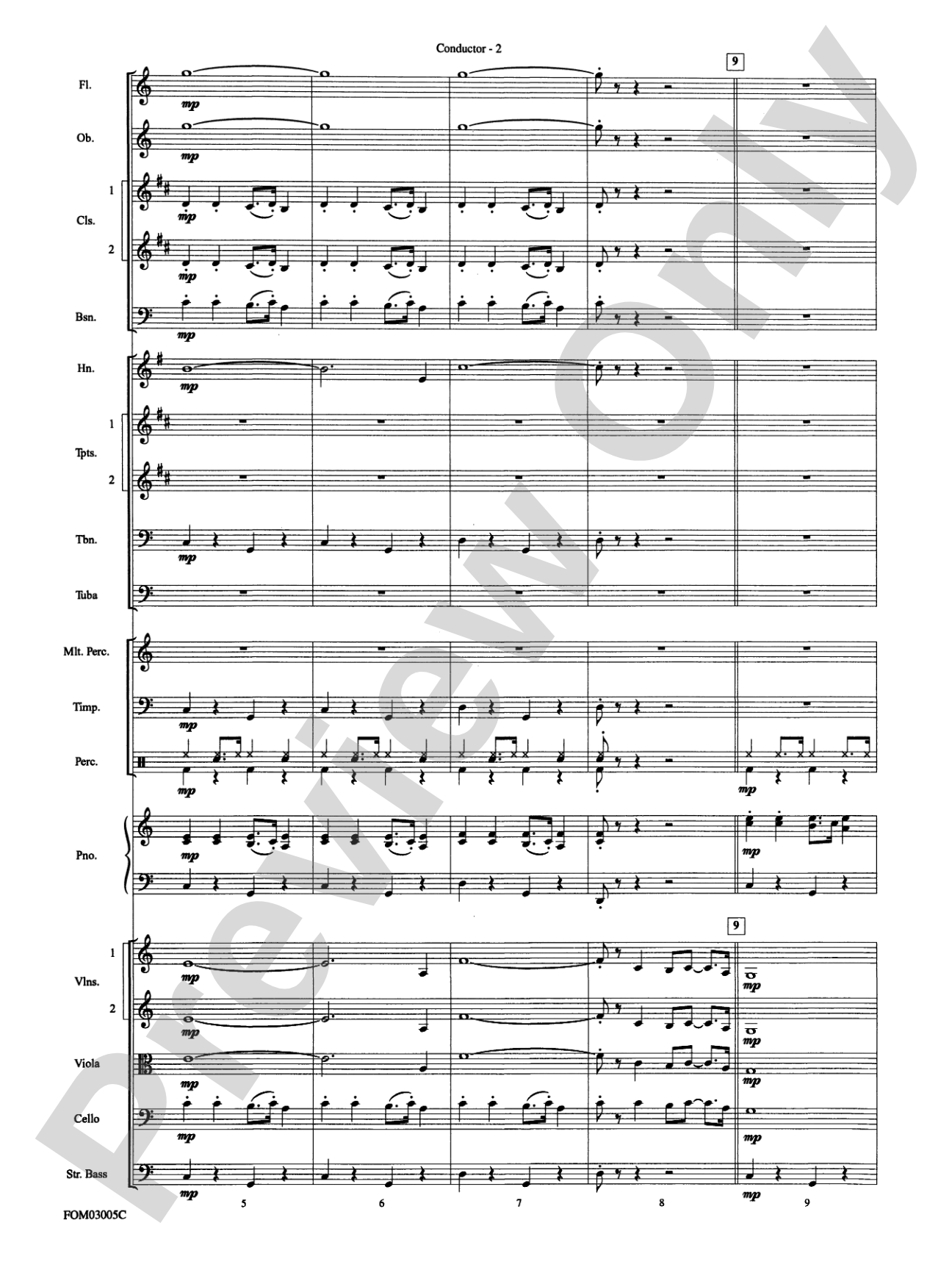 New York, New York, Theme from: Full Orchestra Conductor Score & Parts