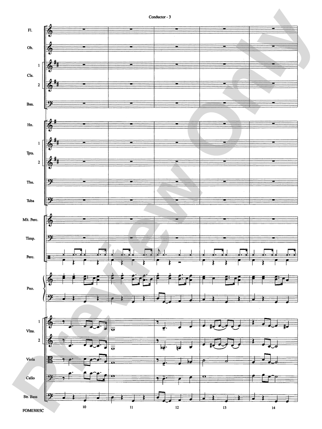 New York, New York, Theme from: Full Orchestra Conductor Score & Parts