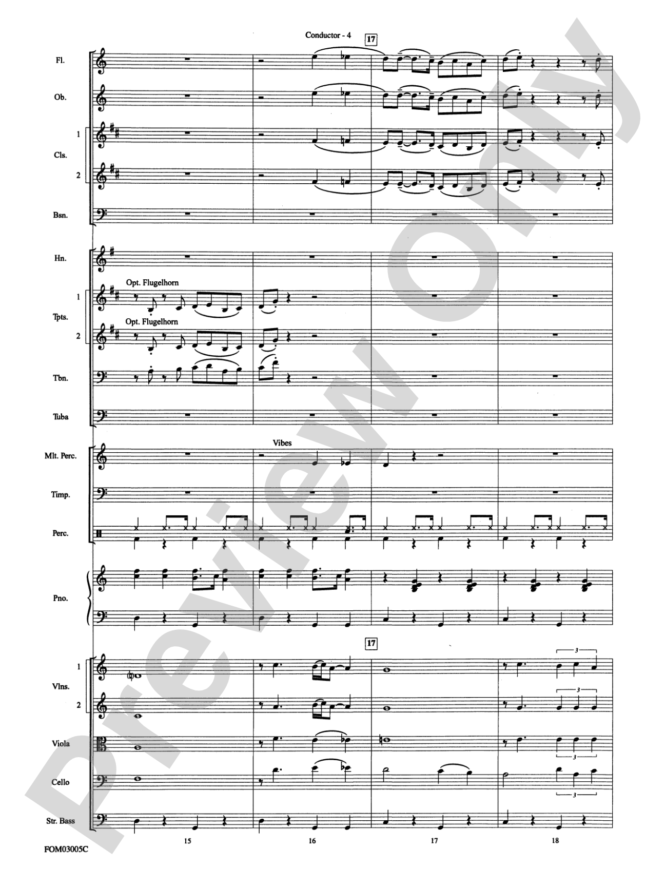 New York, New York, Theme from: Full Orchestra Conductor Score & Parts