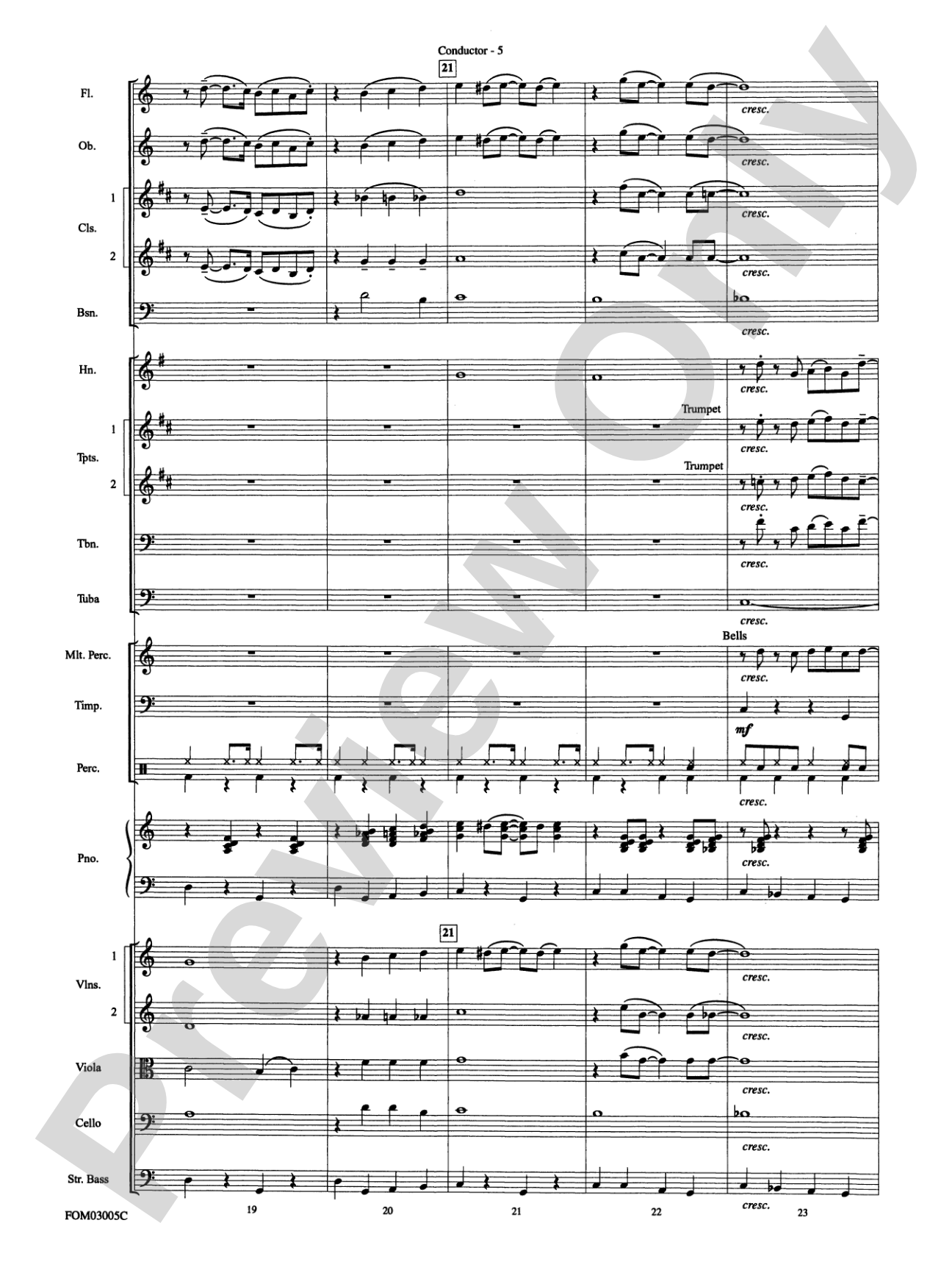 New York, New York, Theme from: Full Orchestra Conductor Score & Parts
