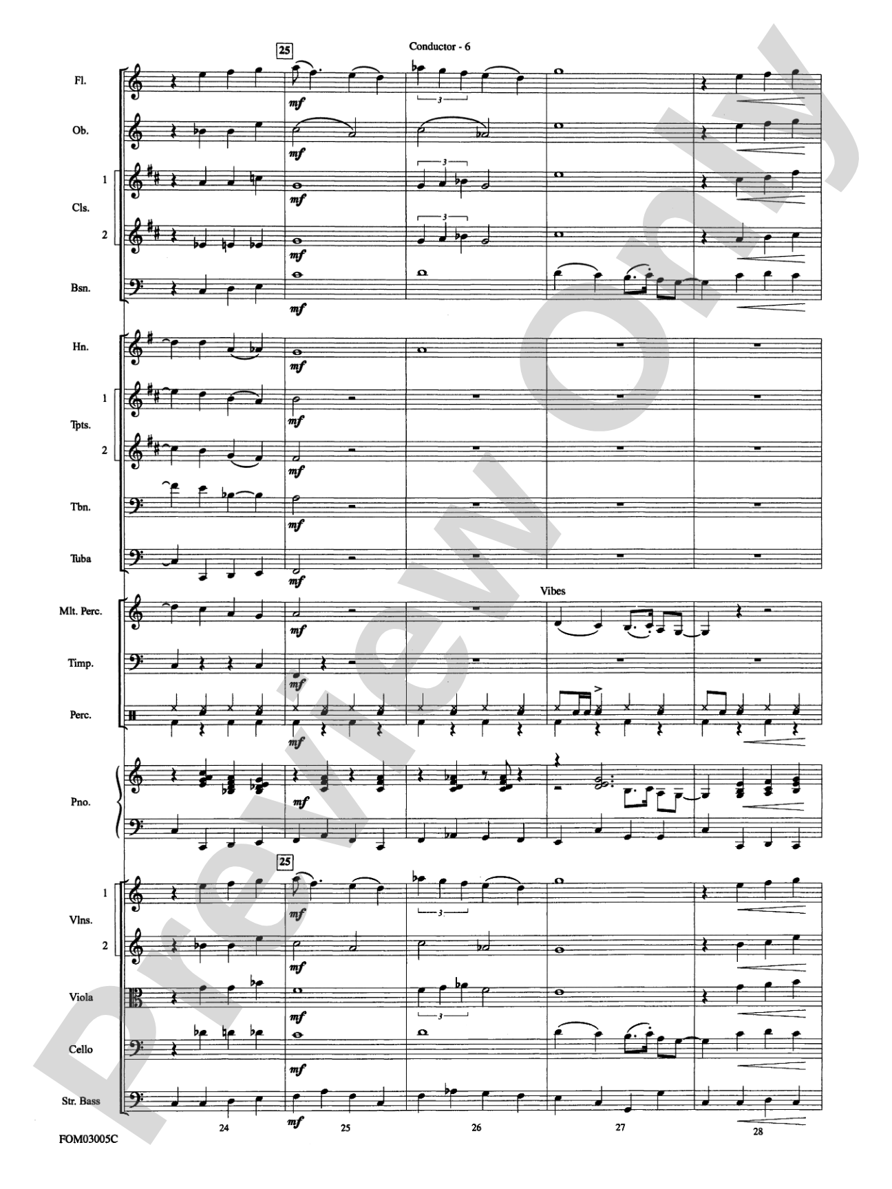 New York, New York, Theme from: Full Orchestra Conductor Score & Parts