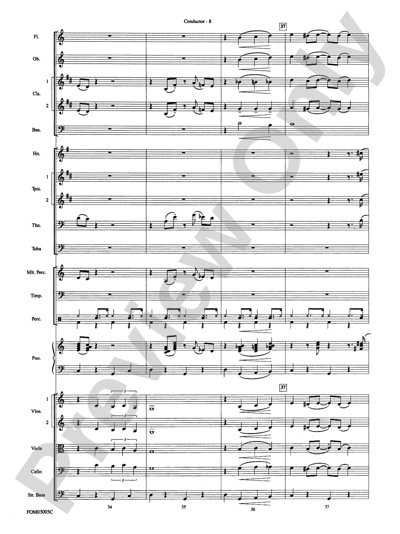 New York, New York, Theme from: Full Orchestra Conductor Score & Parts