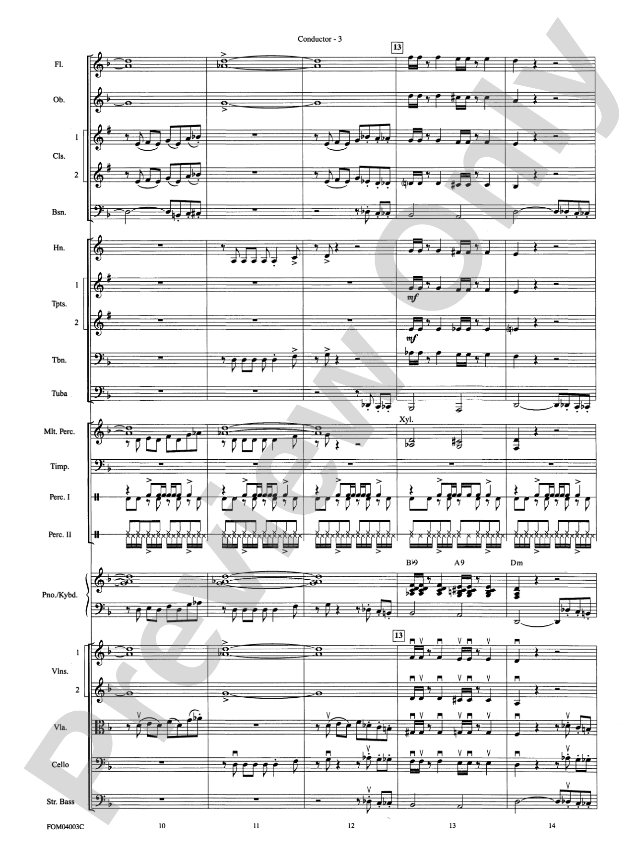 The Pink Panther: Full Orchestra Conductor Score & Parts