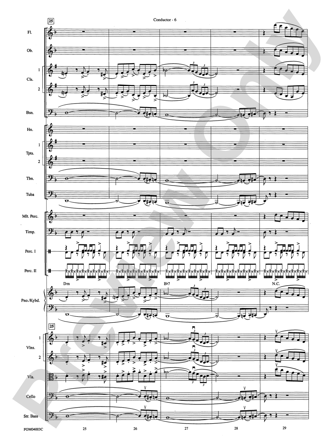 The Pink Panther: Full Orchestra Conductor Score & Parts