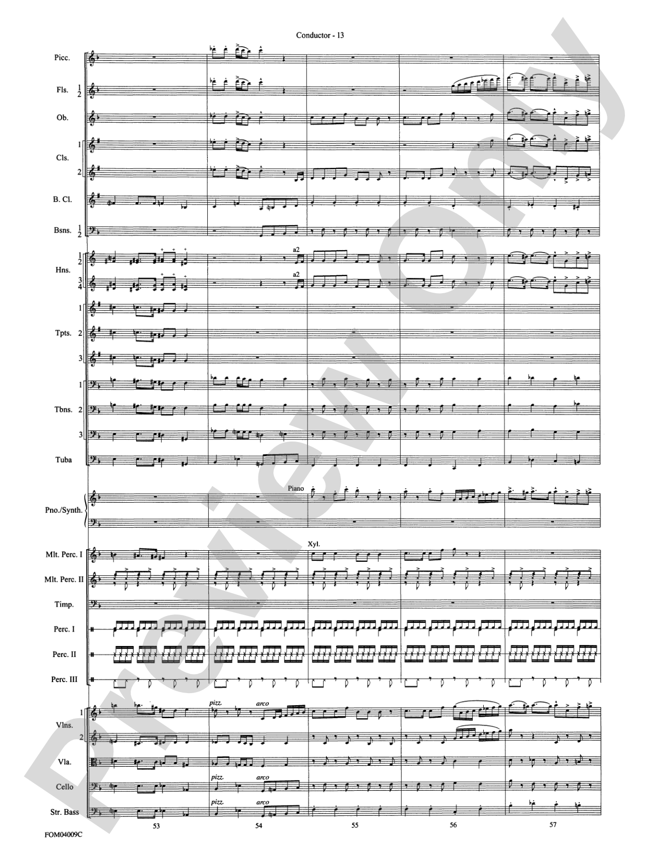 The Polar Express, Concert Suite from: Full Orchestra Conductor Score & Parts