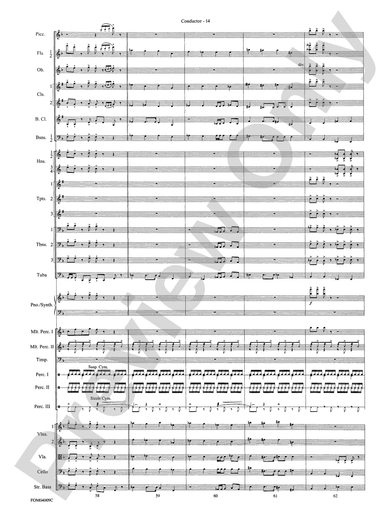 The Polar Express, Concert Suite from: Full Orchestra Conductor Score & Parts