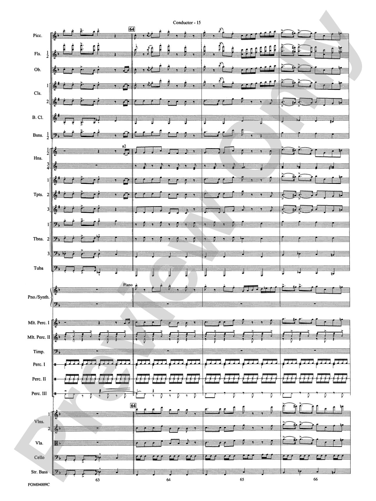 The Polar Express, Concert Suite from: Full Orchestra Conductor Score & Parts