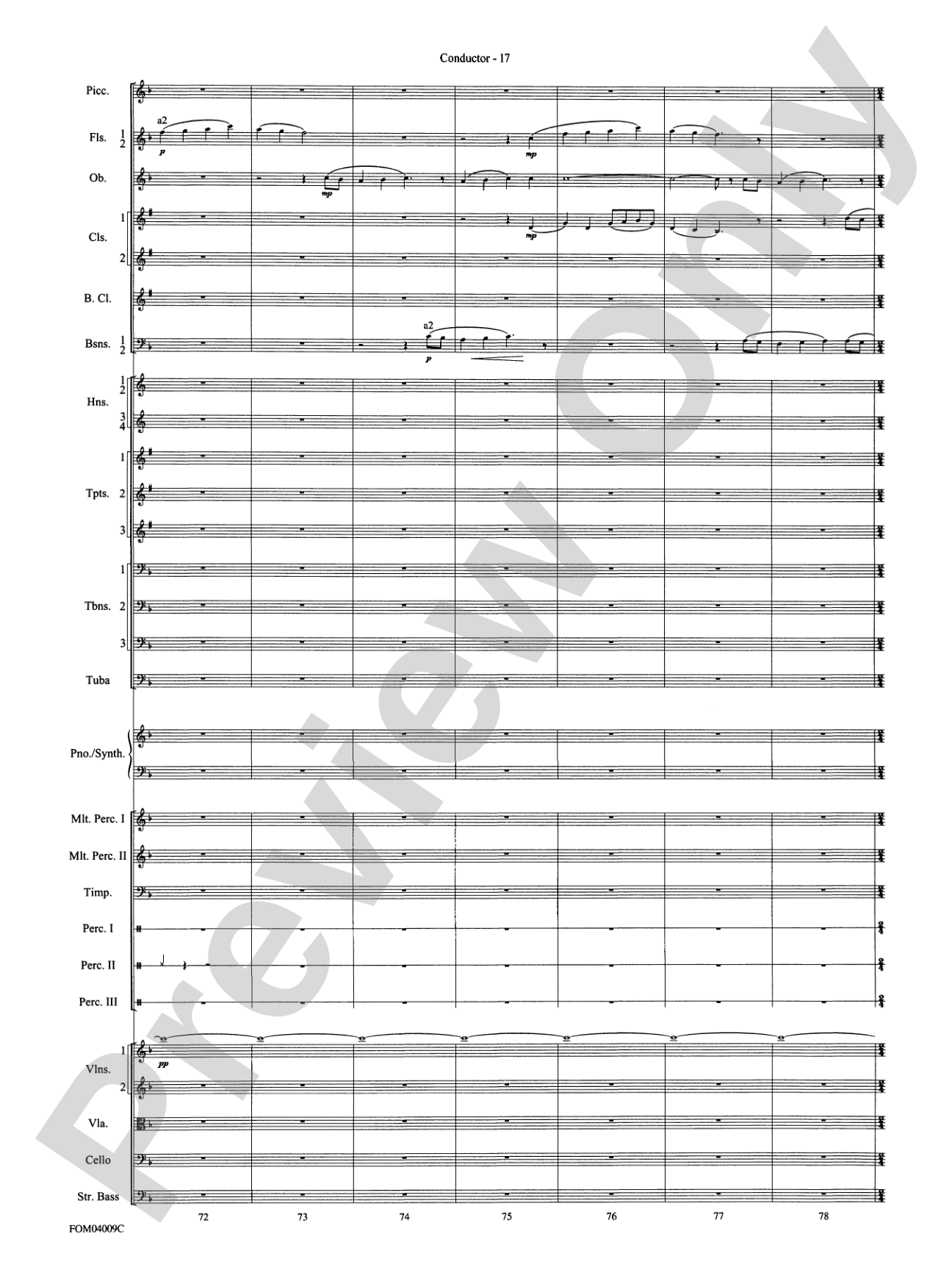 The Polar Express, Concert Suite from: Full Orchestra Conductor Score & Parts