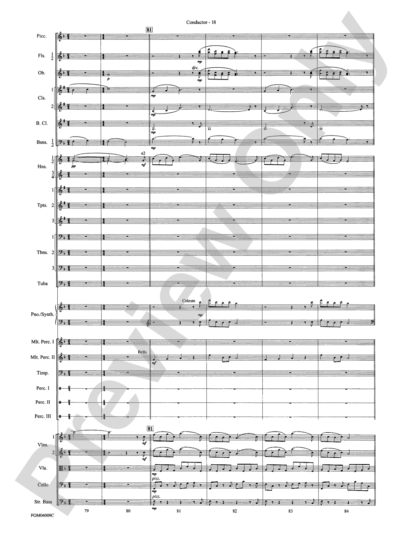 The Polar Express, Concert Suite from: Full Orchestra Conductor Score & Parts
