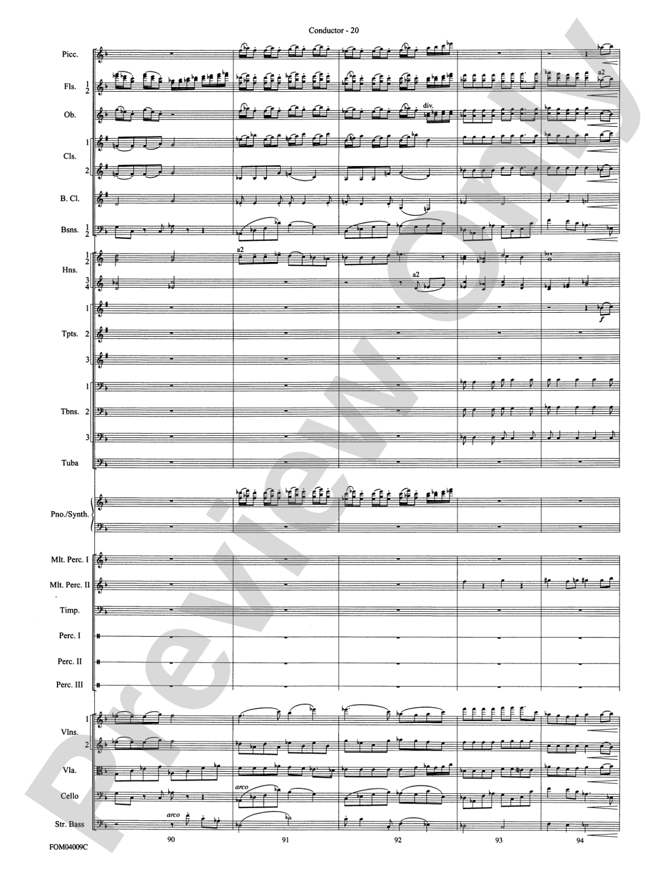 The Polar Express, Concert Suite from: Full Orchestra Conductor Score & Parts