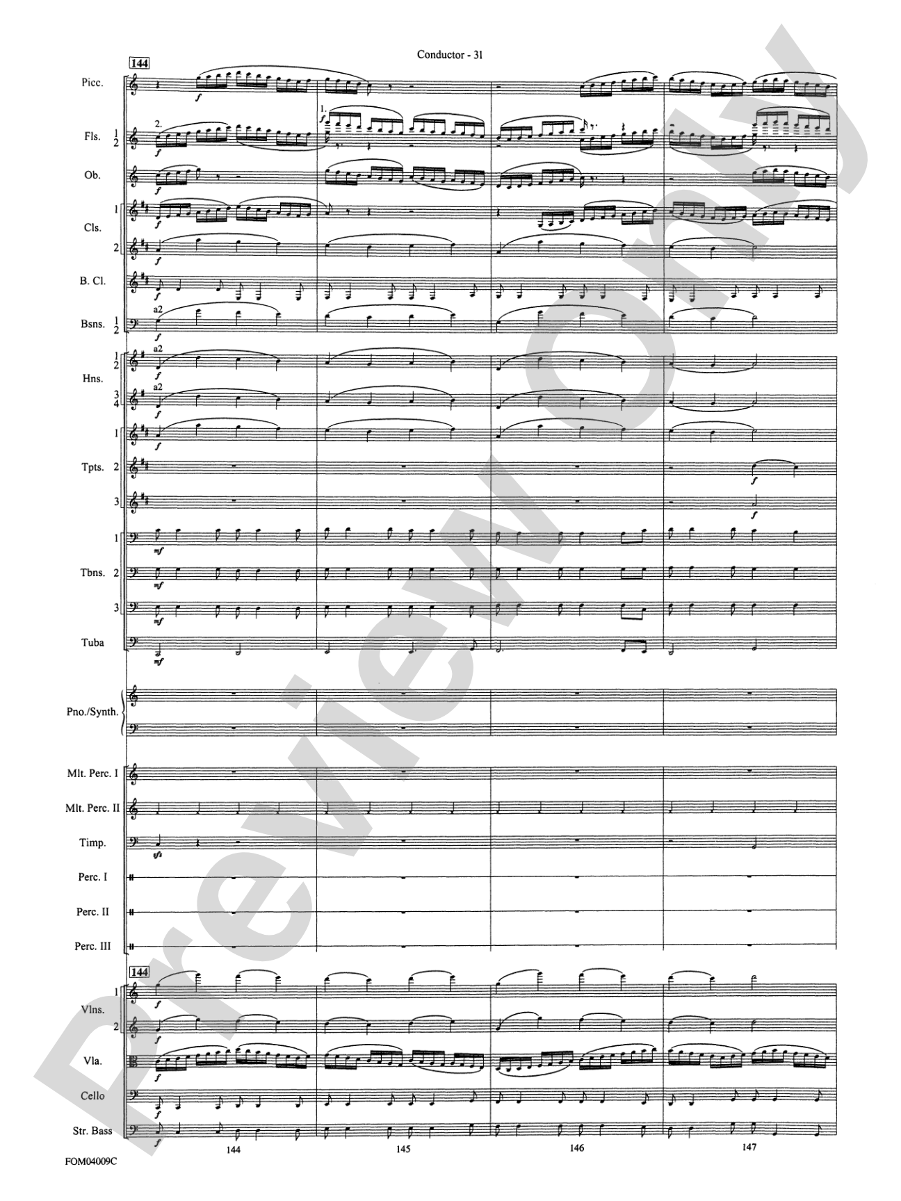 The Polar Express, Concert Suite from: Full Orchestra Conductor Score & Parts
