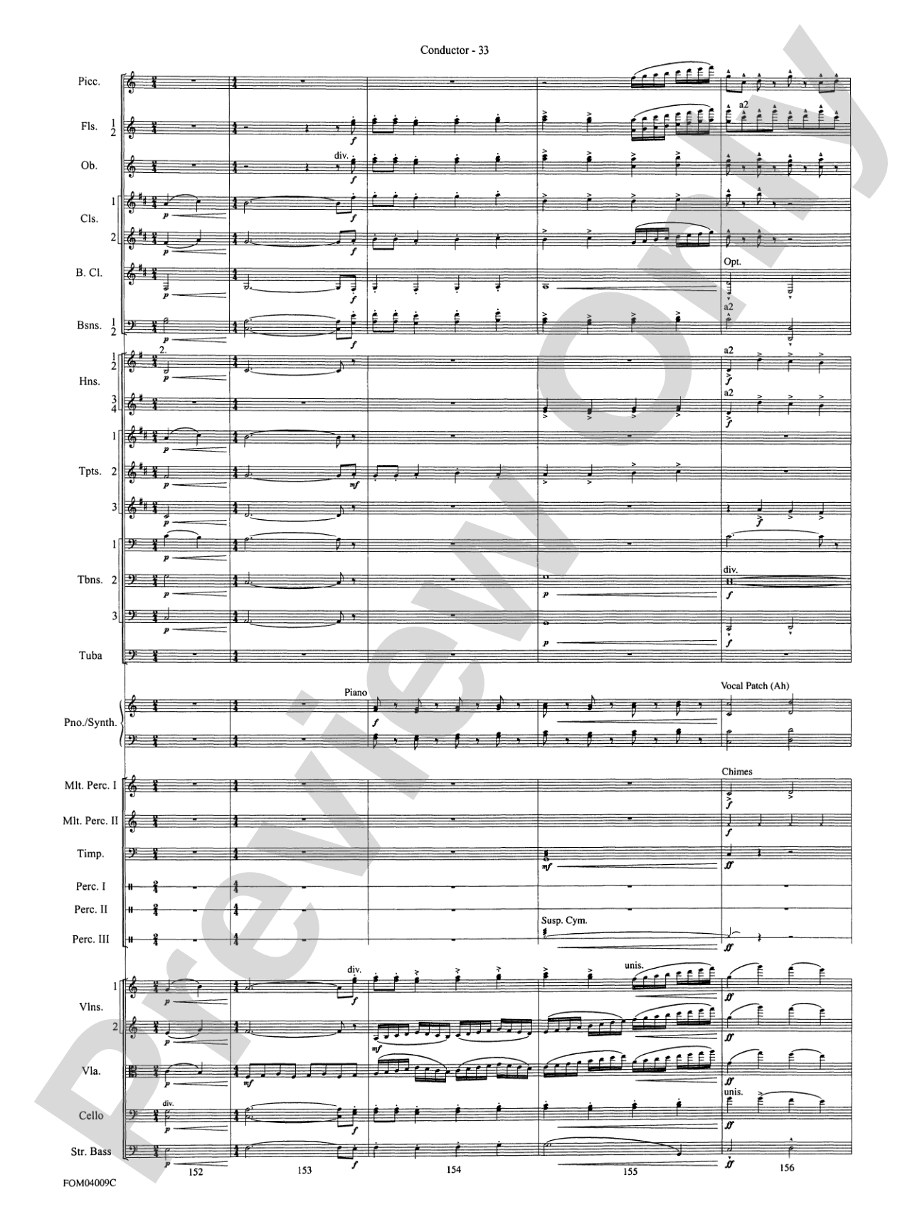 The Polar Express, Concert Suite from: Full Orchestra Conductor Score & Parts