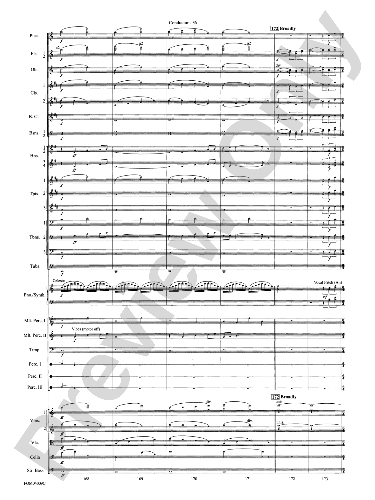 The Polar Express, Concert Suite from: Full Orchestra Conductor Score & Parts