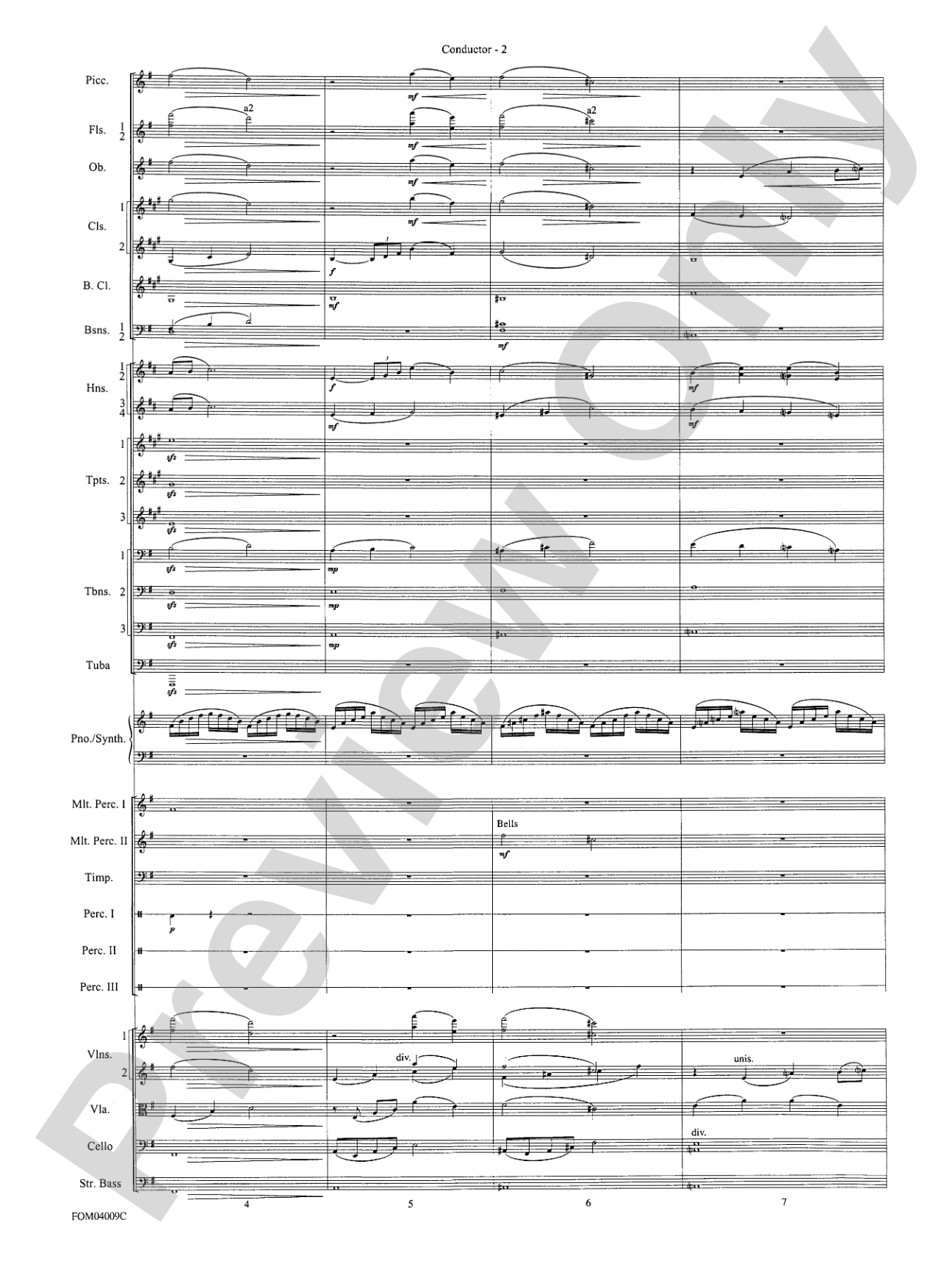The Polar Express, Concert Suite from: Full Orchestra Conductor Score & Parts