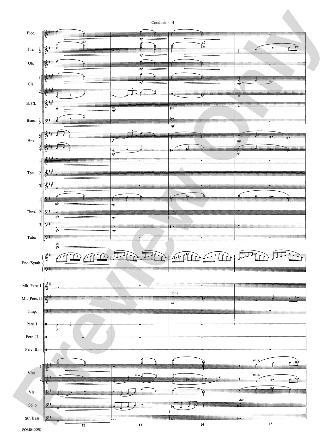 The Polar Express, Concert Suite from: Full Orchestra Conductor Score & Parts