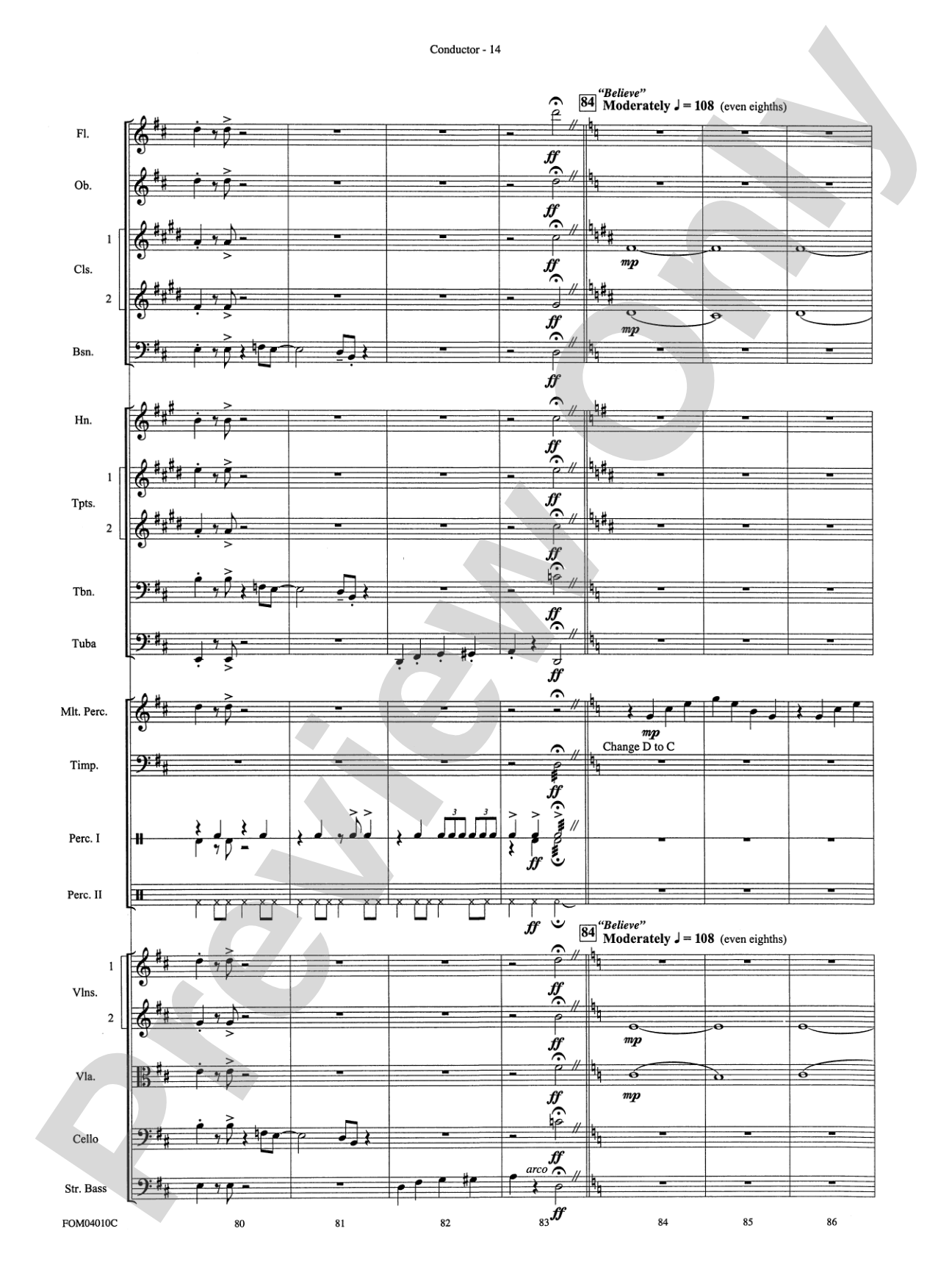 The Polar Express, Selections from: Score
