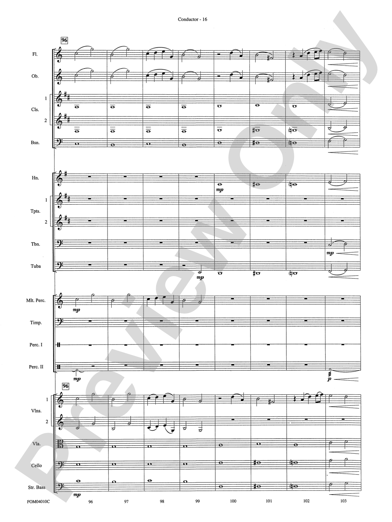 The Polar Express, Selections from: Score