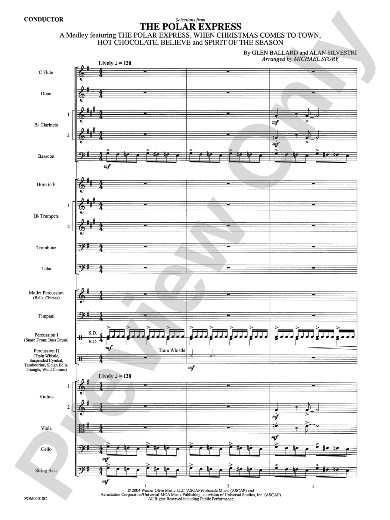 The Polar Express, Selections from: Score