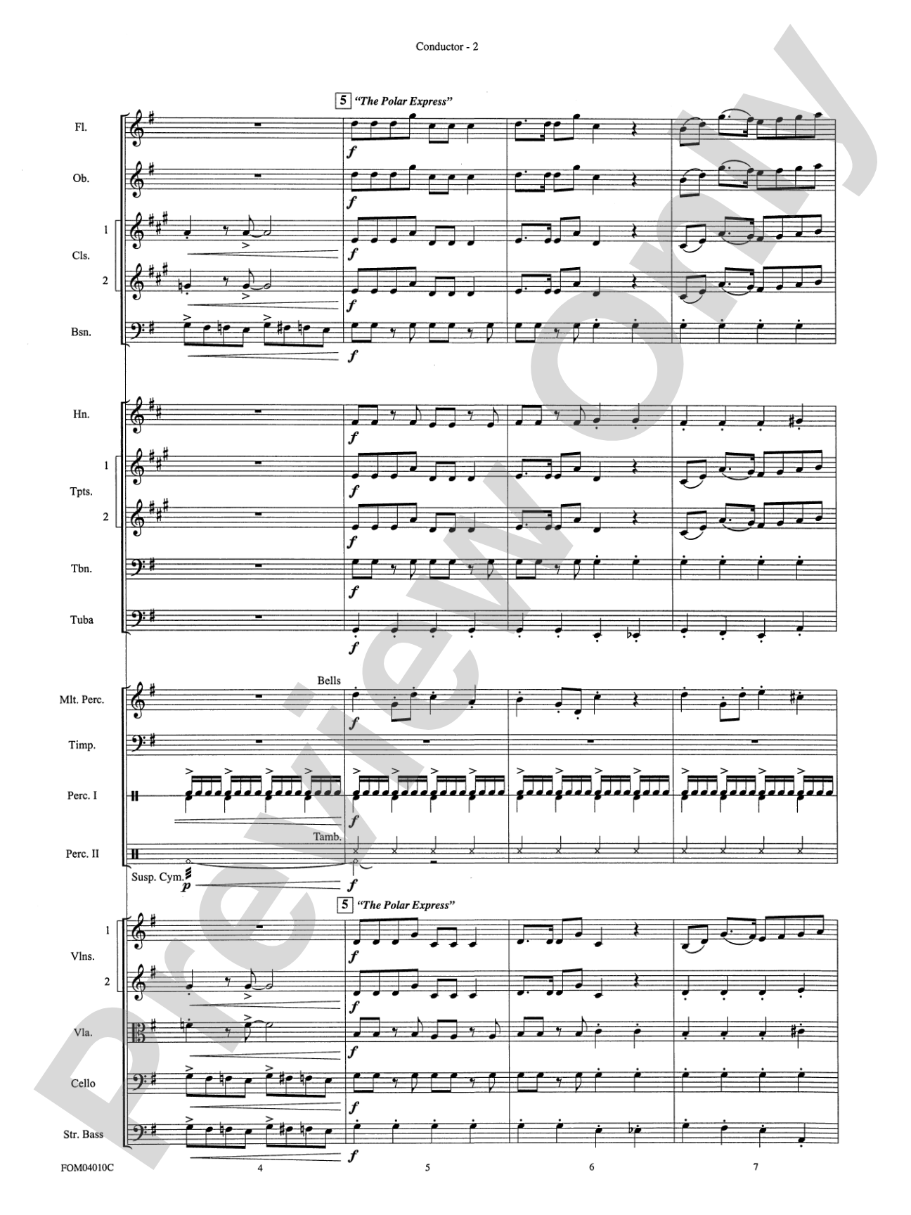 The Polar Express, Selections from: Score