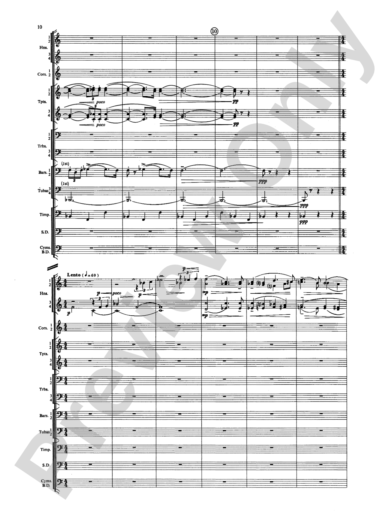 Symphony for Brass and Percussion: Concert Band Conductor Score & Parts