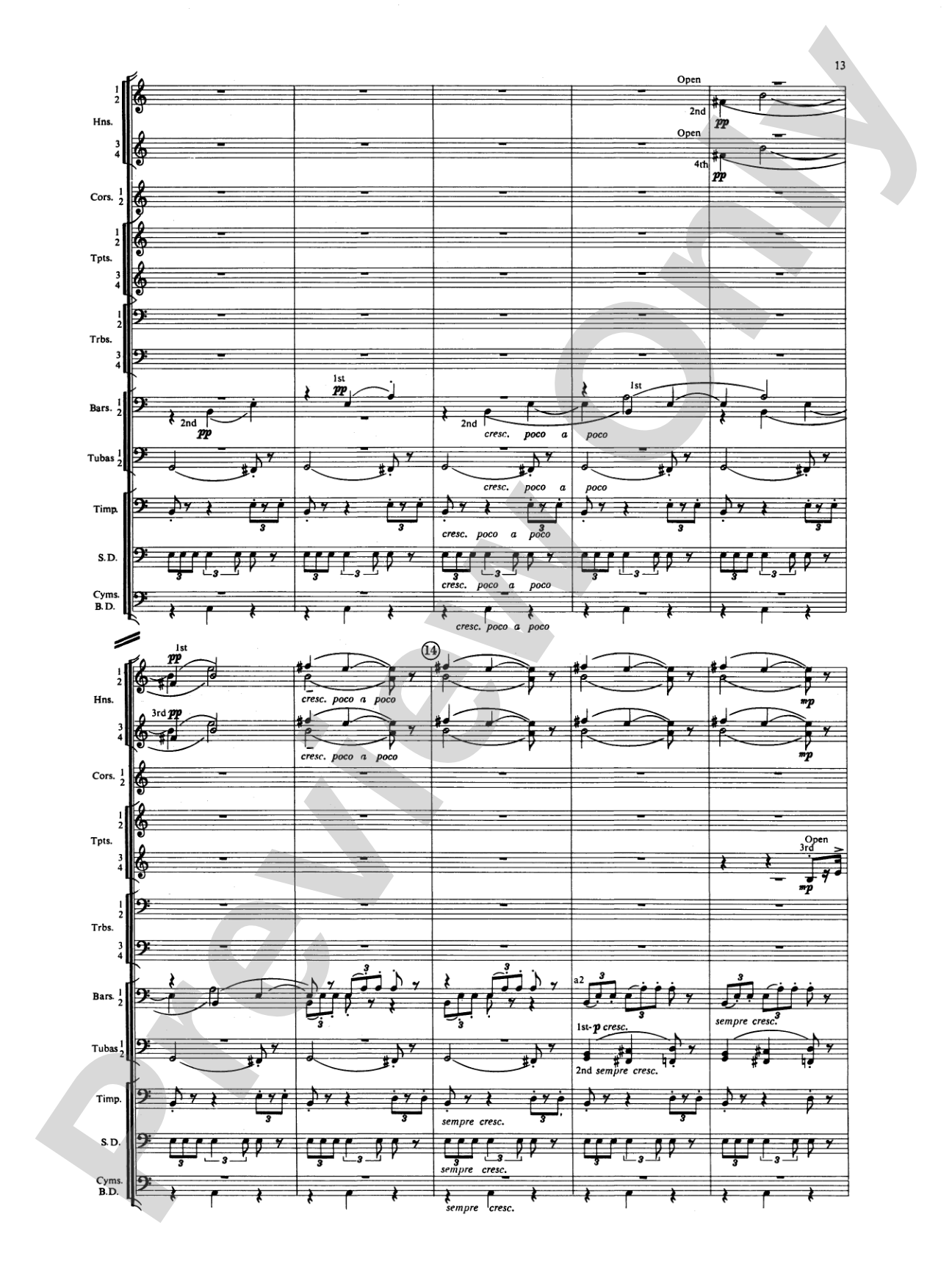 Symphony for Brass and Percussion: Concert Band Conductor Score & Parts